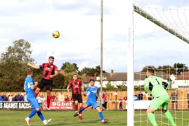 Michael Richens' header missed the target late on as the Poppies searched for an equaliser