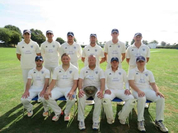 Division One champions Desborough pose for the camera ahead of their match at Loddington & Mawsley last weekend