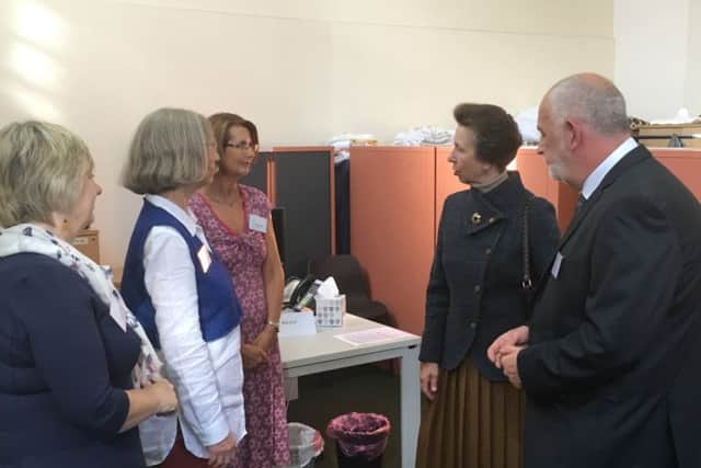 HRH The Princess Royal meets workers at Wellingborough's Daylight Centre NNL-180921-122508005