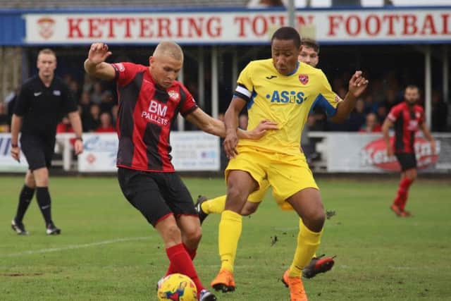 Lindon Meikle made a welcome return to the Poppies team after serving a three-match suspension
