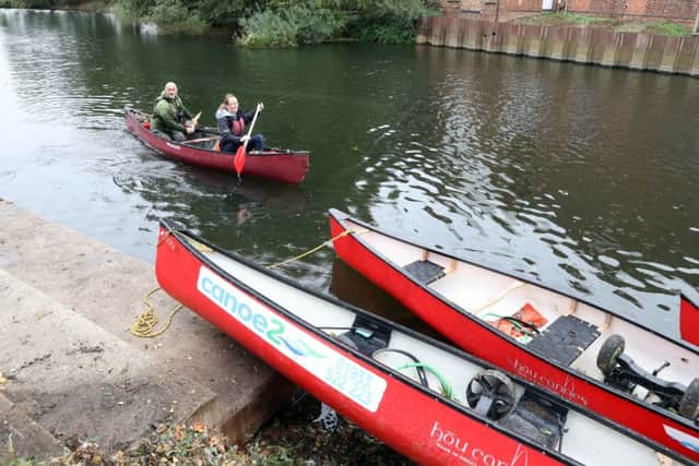 The clean-up took place on land as well as in the water