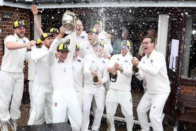 The champagne was flowing as Finedon Dolben were crowned NCL Premier Division champions on the final day of the season. Pictures by Alison Bagley