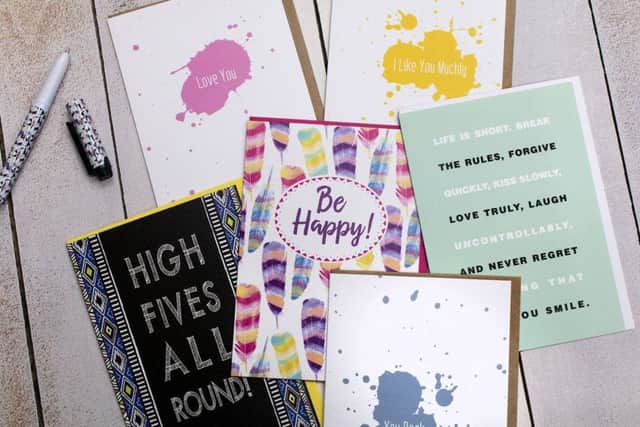 Some of the cards which people can write and send this weekend