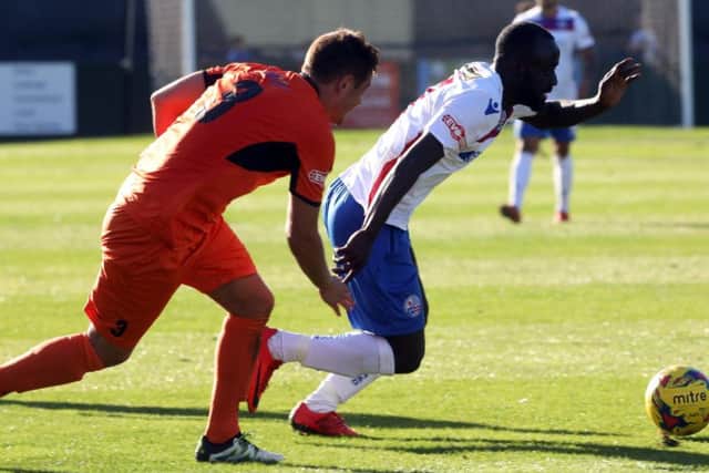 Joel Gyasi gets away from his marker