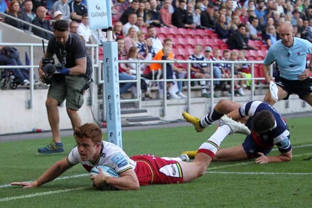 Andrew Kellaway produced a fine performance that included his first Saints try (pictures: Sharon Lucey)
