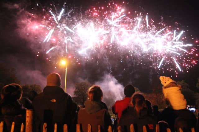 Action from a previous bonfire night in Corby.