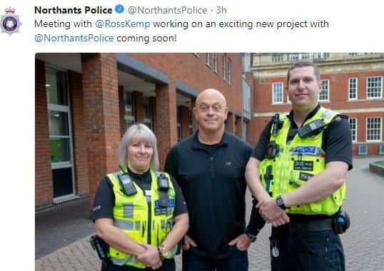 Ross Kemp has also been at Northants Police's HQ.