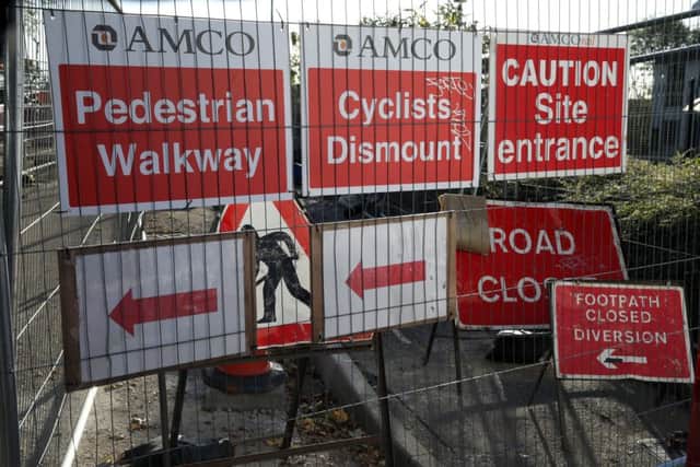 No entry. The bridge is due to reopen on October 19.