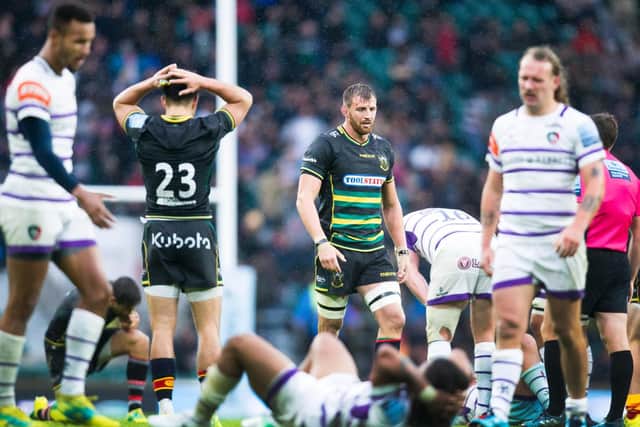 Tom Wood made his first appearance of the season but Saints couldn't beat their local rivals at Twickenham (pictures: Kirsty Edmonds)
