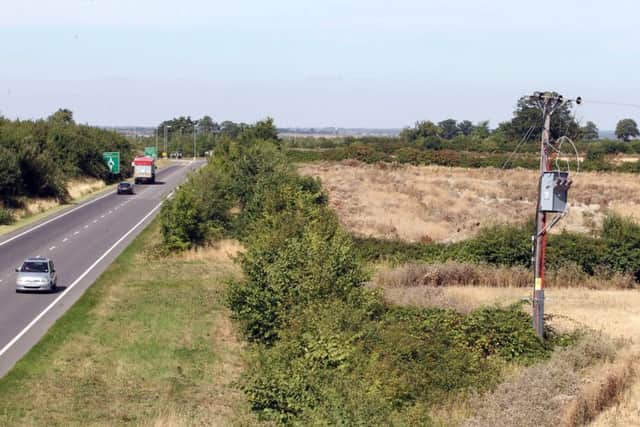The A6 near John Clark Way, Rushden