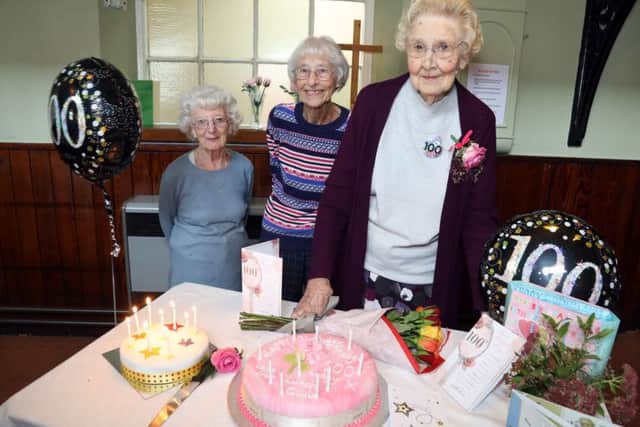 Madge with her birthday cake