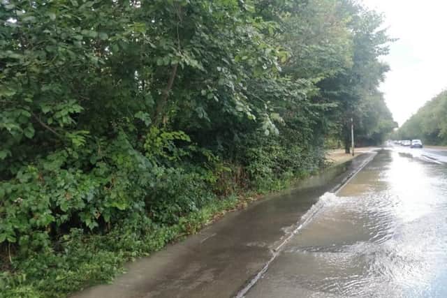 Rockingham Road is flooded again