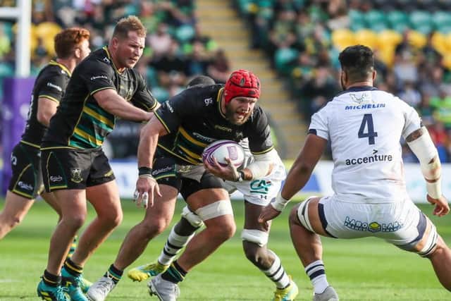 James Haskell was in action for Saints against Clermont (picture: Kelly Cooper)