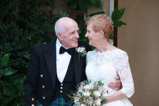 Roddie and Pauline tied the knot with an aggregate age of 163. NNL-181015-140756005