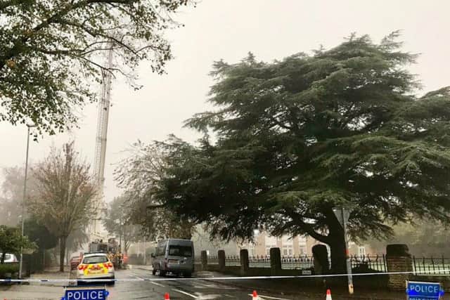 The scene near The Drive this morning. Picture by @NNWeather