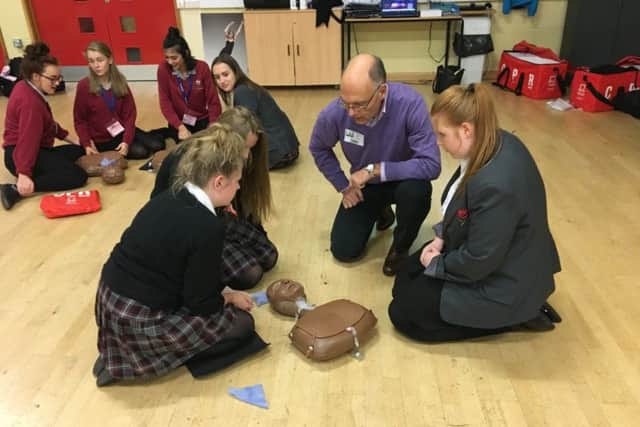 Andy at the training session at Southfield School. NNL-181016-130628005