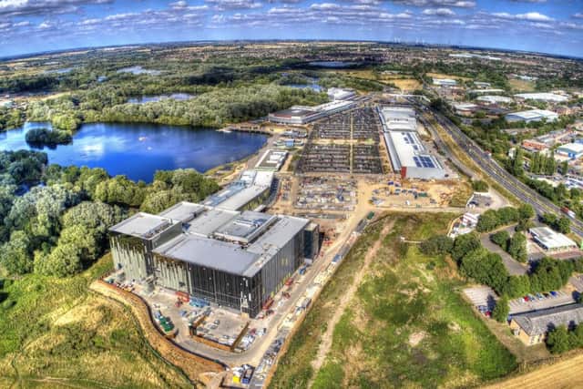 Rushden Lakes from the air (picture by John Bancroft)