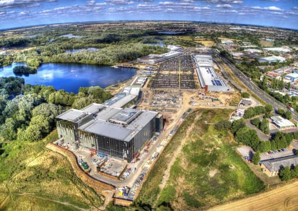 Rushden Lakes from the air (picture by John Bancroft)