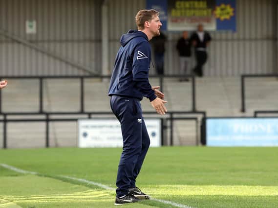 Steve Kinniburgh has now been in charge at Corby Town for over a year