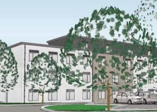 An artist's impression of the hotel.