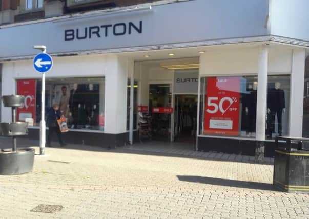 Kettering's Burton store is to close next year. NNL-181022-130921005