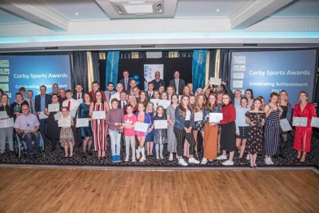 Winners and nominees at the awards ceremony.