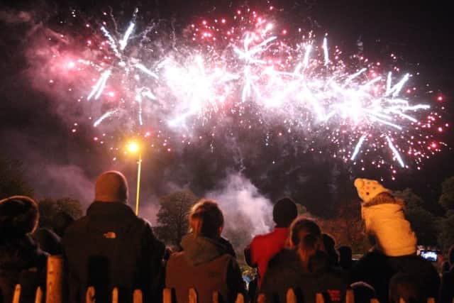 Action from a previous Corby fireworks celebration.
