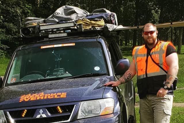 Andrew Sullivan uses his own 4x4 to help medics and other service users get to work.