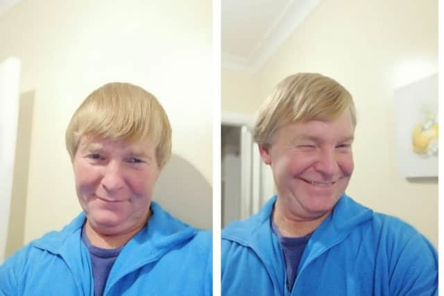 Stephen Gibson from Corby is growing his hair to get a perm in mid-December. NNL-181026-105457005