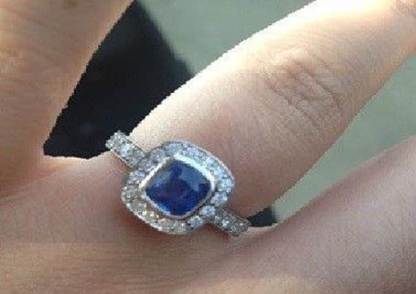 One of the rings stolen during the burglary