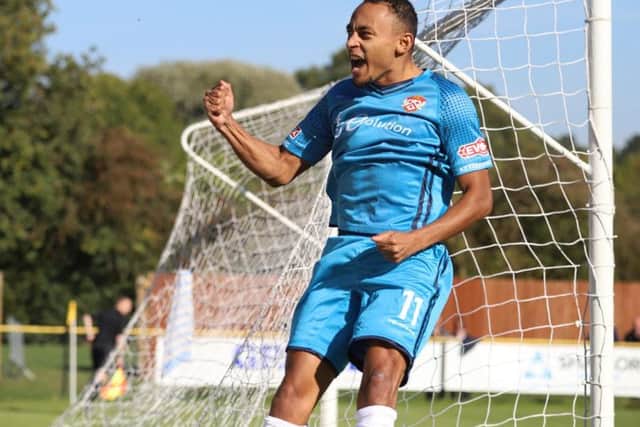 Rhys Hoenes has hit 10 goals for Kettering Town so far this season. Picture by Peter Short