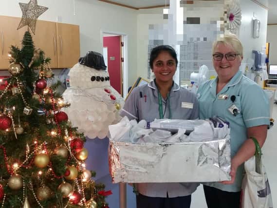 Nurses on the Beckett Ward in Northampton were pleased to receive gifts last year on behalf of their patients.