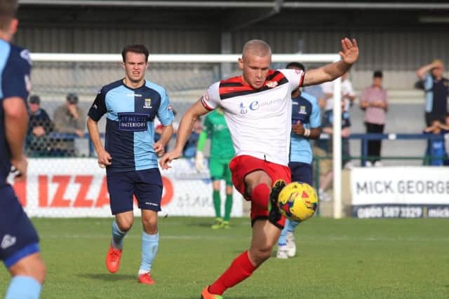 Lindon Meikle scored twice in Kettering Town's 3-0 success at Needham Market