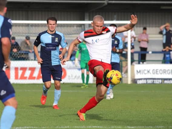 Lindon Meikle scored twice in Kettering Town's 3-0 success at Needham Market