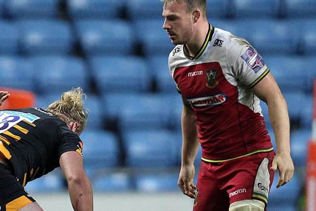 Mitch Eadie scored a crucial late try for Saints at the Ricoh Arena on Sunday (picture: Sharon Lucey)