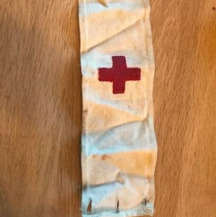 Fred's armband from the Royal Army Medical Corps