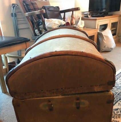 The trunk belonging to Fred Deighton