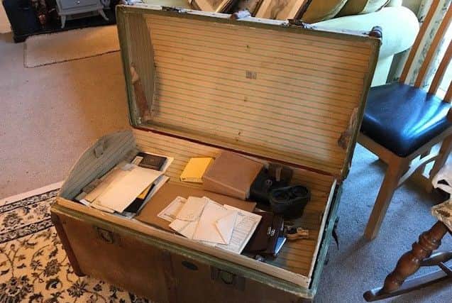 Fred Deighton's trunk from the trenches