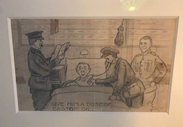 One of the Will Owen illustrations which Graham Underwood has had framed
