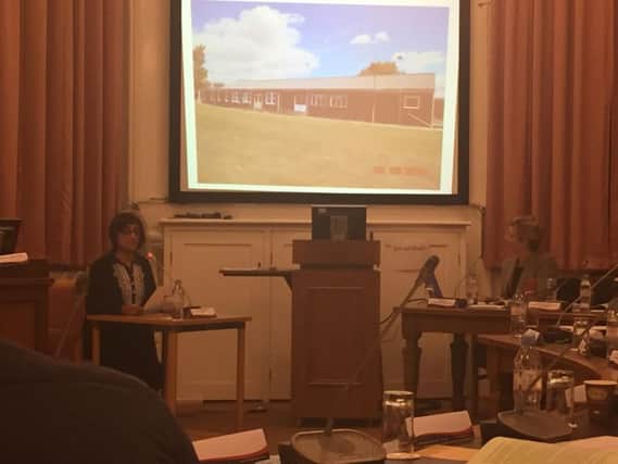 Pratima Dattani from Support Northamptonshire speaking at last night's meeting.