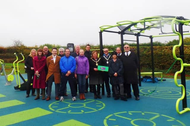 The new outdoor gym in Irthlingborough