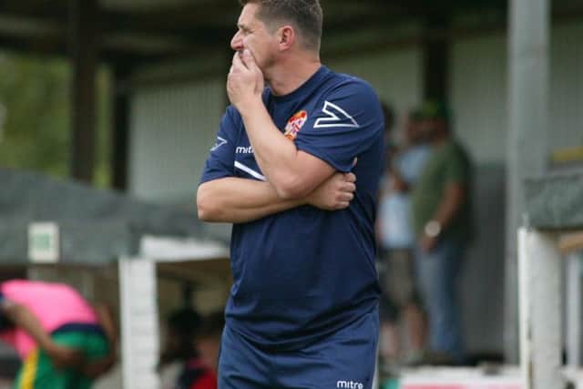Marcus Law's Kettering Town exited the FA Trophy as they were beaten 1-0 at Stamford
