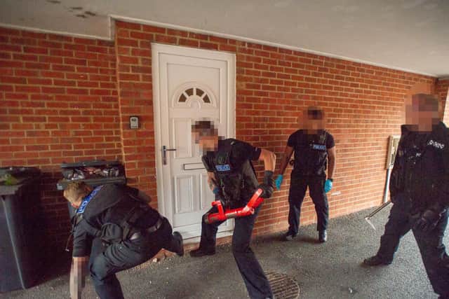 An Operation Viper raid at a Kettering address.