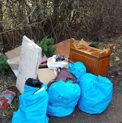The fly-tipped waste. NNL-181211-144208005