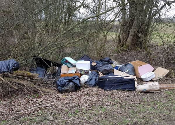 The fly-tipped waste. NNL-181211-144157005