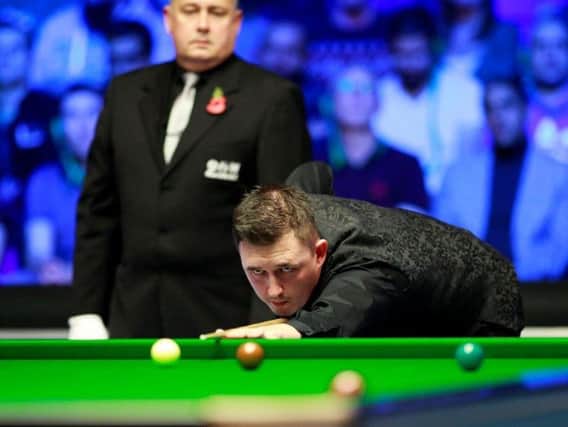 Kyren Wilson in action during the ManBetX Champion of Champions final in Coventry last weekend. Picture courtesy of World Snooker