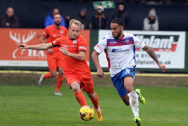Nathan Hicks enjoyed a good night as he had two assists to his name in AFC Rushden & Diamonds' 2-1 success over Hitchin Town