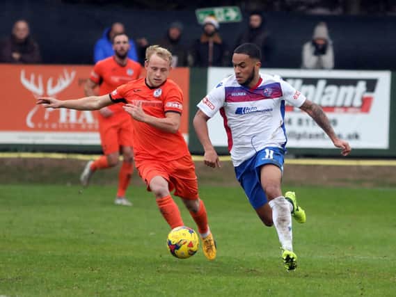Nathan Hicks enjoyed a good night as he had two assists to his name in AFC Rushden & Diamonds' 2-1 success over Hitchin Town