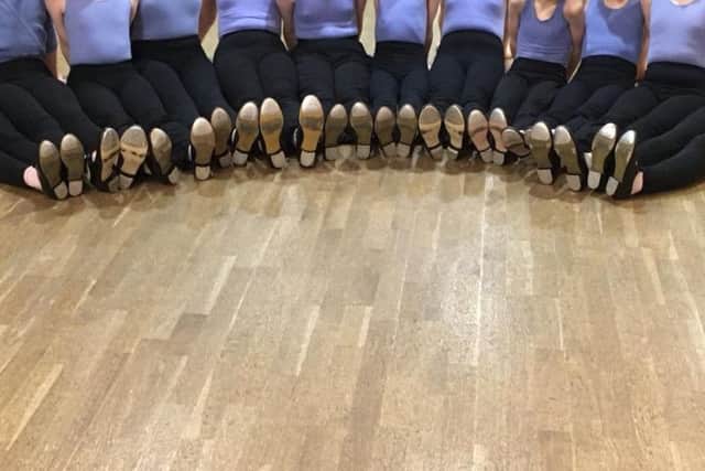 Tap dancers at Anderson School of Dance. NNL-181115-142736005