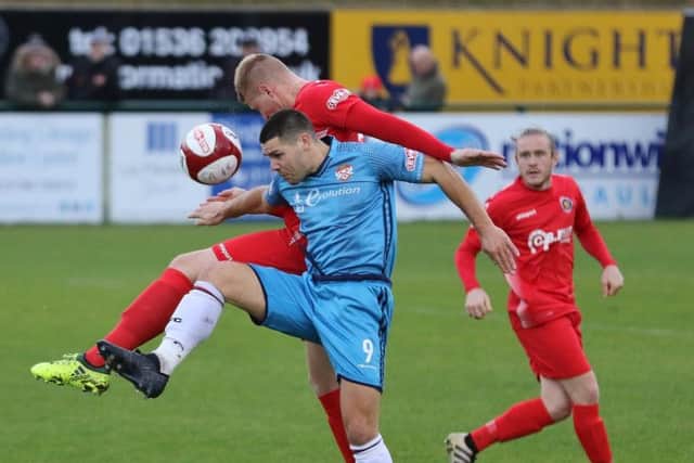 Dan Holman scored the only goal of the game as Kettering Town won 1-0 at Royston Town